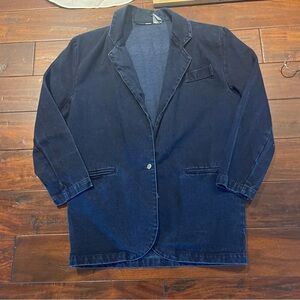 JeanJer by Jordache vintage cotton dark denim blazer M